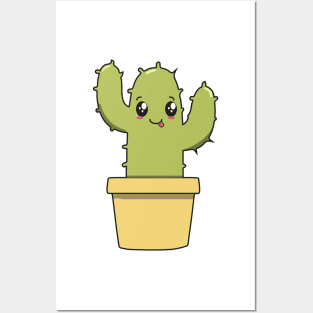 Cute Cactus Kawaii Posters and Art